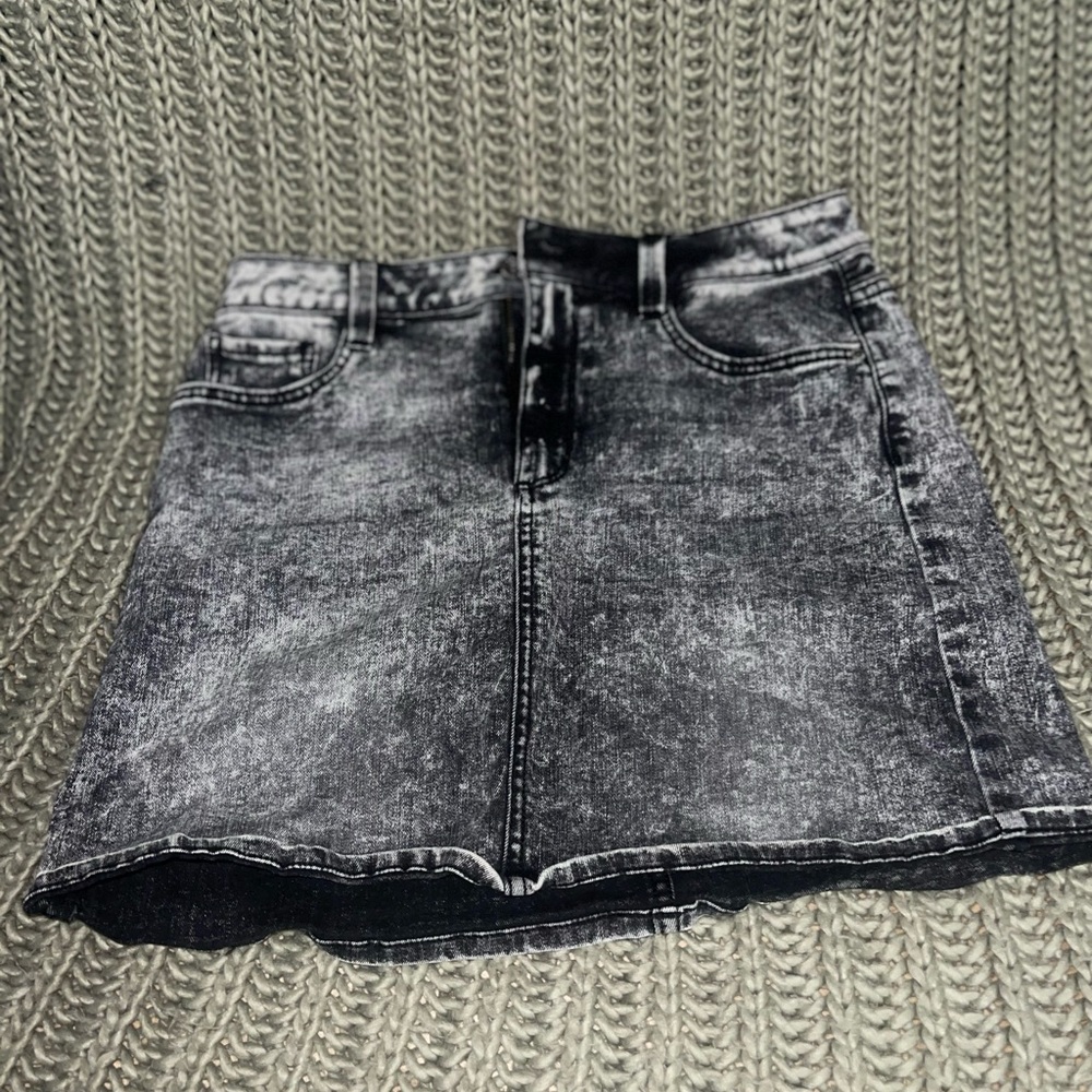 Arizona Jean Company Charcoal Denim Maxi Skirt